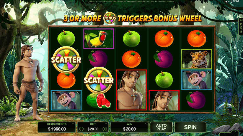 Tarzan slot machine videos